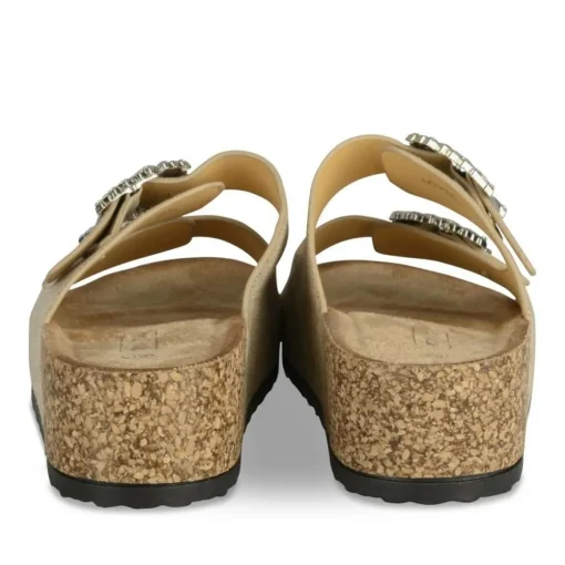 Mules Liège BEIGE Femme Motif Perle A Enfiler