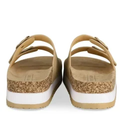 Mules Liège BEIGE Femme Motif Uni A Enfiler