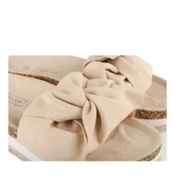 Mules Liège BEIGE Femme Motif Uni A Enfiler