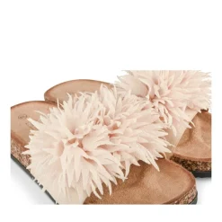 Mules Liège BEIGE Femme Motif Uni A Enfiler