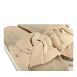 Mules Liège BEIGE Femme Motif Uni A Enfiler