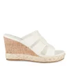 Mules Liège BLANC Femme Motif Uni A Enfiler