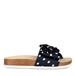 Mules Liège BLEU Femme A Enfiler