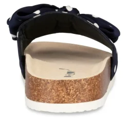 Mules Liège BLEU Femme A Enfiler