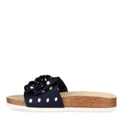 Mules Liège BLEU Femme A Enfiler