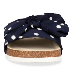 Mules Liège BLEU Femme A Enfiler