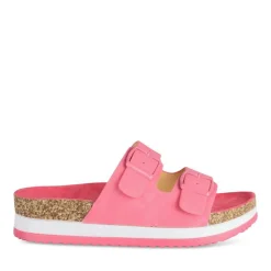 Mules Liège FUSCHIA Femme Motif Uni A Enfiler