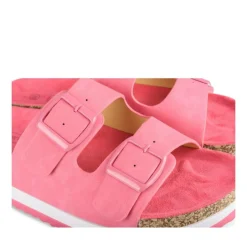 Mules Liège FUSCHIA Femme Motif Uni A Enfiler