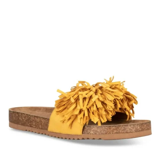 Mules Liège JAUNE Femme A Enfiler
