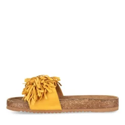 Mules Liège JAUNE Femme A Enfiler