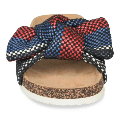 Mules Liège MARINE Femme Motif Uni