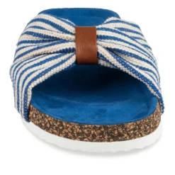 Mules Liège MARINE Femme Motif Uni A Enfiler