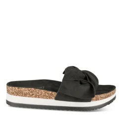 Mules Liège NOIR Femme Motif Uni A Enfiler