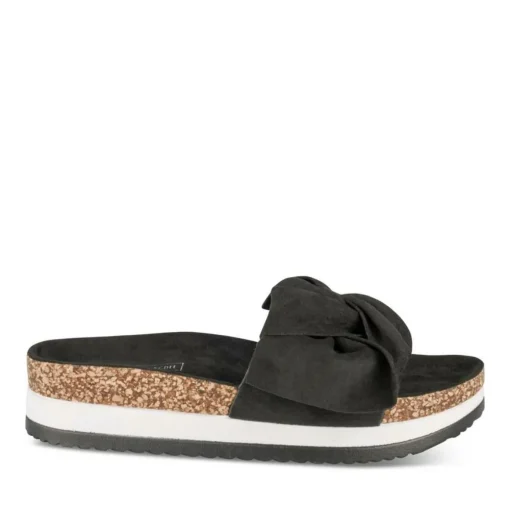 Mules Liège NOIR Femme Motif Uni A Enfiler