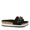 Mules Liège NOIR Femme Motif Chaîne A Enfiler