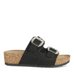 Mules Liège NOIR Femme Motif Perle A Enfiler