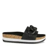 Mules Liège NOIR Femme Motif Chaîne A Enfiler