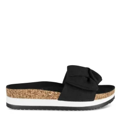 Mules Liège NOIR Femme Motif Uni A Enfiler