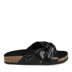 Mules Liège NOIR Femme Motif Uni A Enfiler