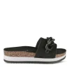 Mules Liège NOIR Femme Motif Chaîne A Enfiler