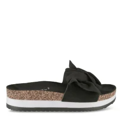 Mules Liège NOIR Femme Motif Uni A Enfiler