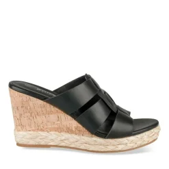 Mules Liège NOIR Femme Motif Uni A Enfiler
