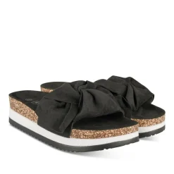 Mules Liège NOIR Femme Motif Uni A Enfiler