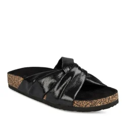 Mules Liège NOIR Femme Motif Uni A Enfiler