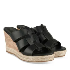 Mules Liège NOIR Femme Motif Uni A Enfiler