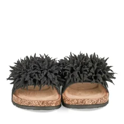 Mules Liège NOIR Femme Motif Uni A Enfiler