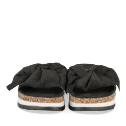 Mules Liège NOIR Femme Motif Uni A Enfiler