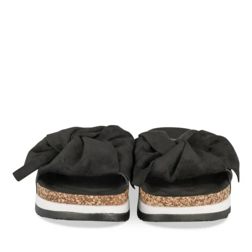 Mules Liège NOIR Femme Motif Uni A Enfiler