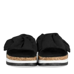 Mules Liège NOIR Femme Motif Uni A Enfiler