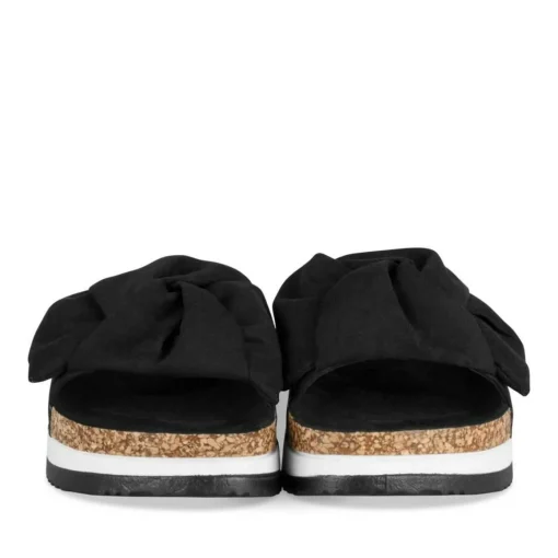 Mules Liège NOIR Femme Motif Uni A Enfiler