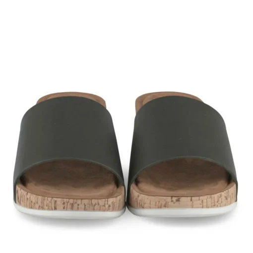 Mules Liège NOIR Femme Motif Uni A Enfiler