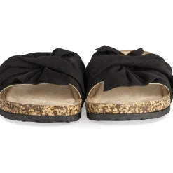 Mules Liège NOIR Femme Motif Uni A Enfiler