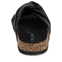 Mules Liège NOIR Femme Motif Uni A Enfiler