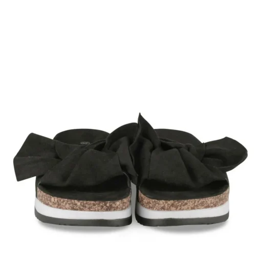 Mules Liège NOIR Femme Motif Uni A Enfiler