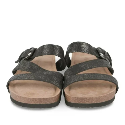 Mules Liège NOIR Femme Motif Animal A Enfiler