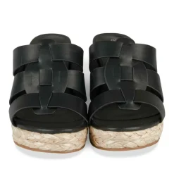 Mules Liège NOIR Femme Motif Uni A Enfiler