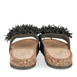Mules Liège NOIR Femme Motif Uni A Enfiler