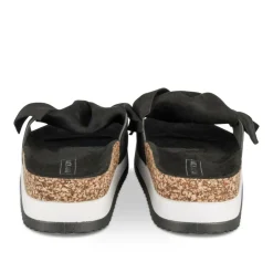 Mules Liège NOIR Femme Motif Uni A Enfiler