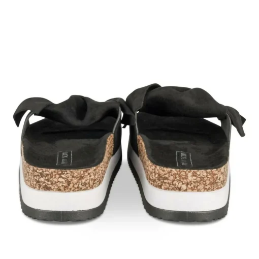 Mules Liège NOIR Femme Motif Uni A Enfiler