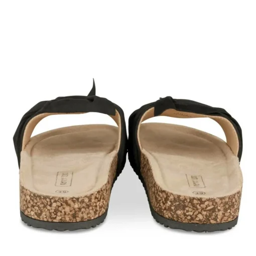 Mules Liège NOIR Femme Motif Uni A Enfiler