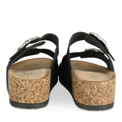 Mules Liège NOIR Femme Motif Perle A Enfiler