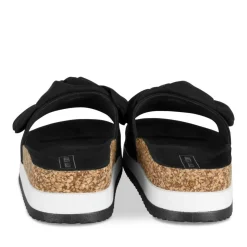Mules Liège NOIR Femme Motif Uni A Enfiler