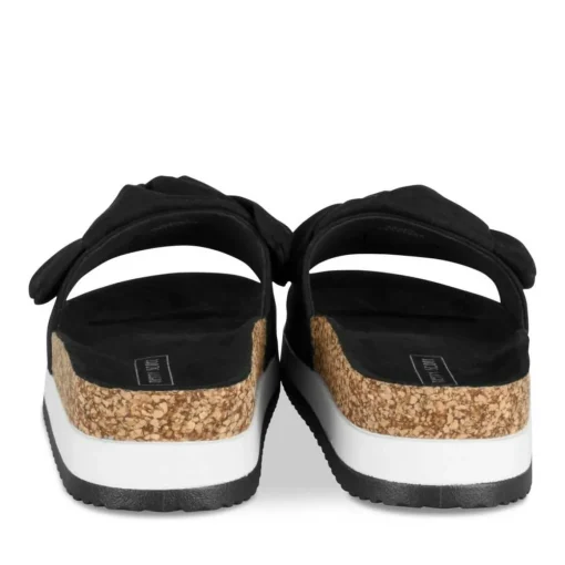 Mules Liège NOIR Femme Motif Uni A Enfiler