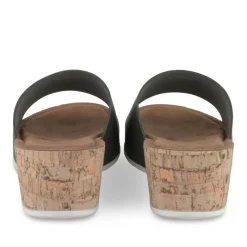 Mules Liège NOIR Femme Motif Uni A Enfiler