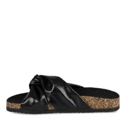 Mules Liège NOIR Femme Motif Uni A Enfiler