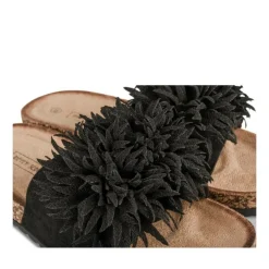Mules Liège NOIR Femme Motif Uni A Enfiler